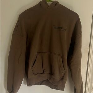 Essentials Brown Hoodie